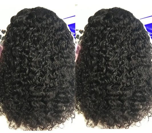 Kinky Curly Short Bob Human Hair Wig