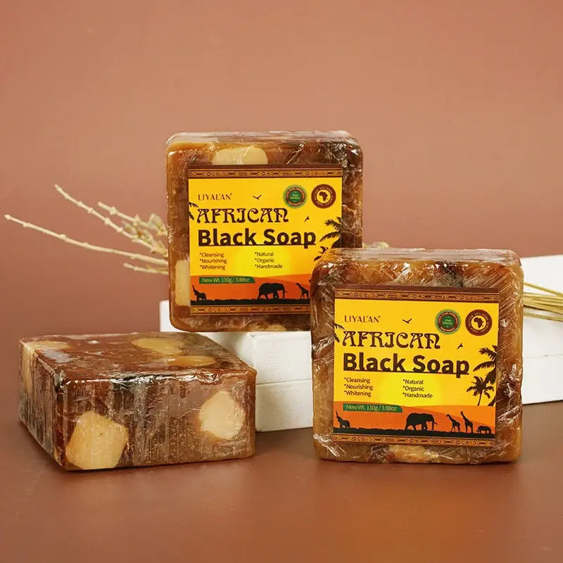 3pcs Black Soap for Body Cleaning