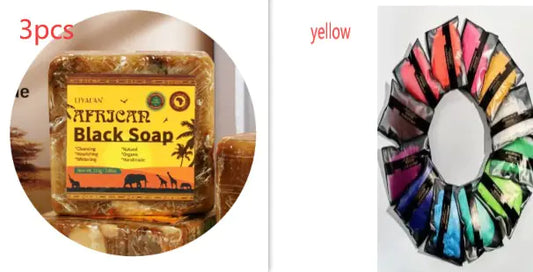 3pcs Black Soap for Body Cleaning