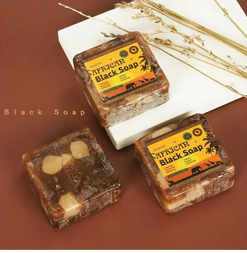 3pcs Black Soap for Body Cleaning